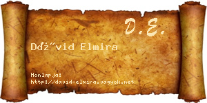 Dávid Elmira névjegykártya